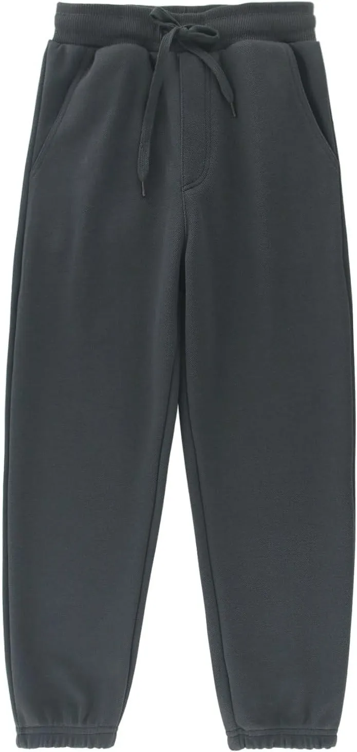 ACESTAR Kids Unisex Plain Sweatpants Cotton Drawstring Casual Pull-on Jogger Pants for Boys or Girls Age 5-14Y