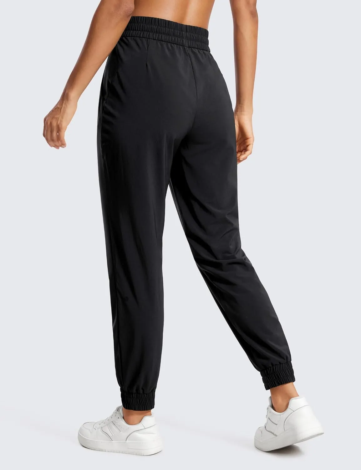 CRZ YOGA Lightweight Joggers for Women Workout Athletic Casual Lounge Travel Pants with Pockets Summer