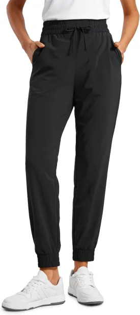 CRZ YOGA Lightweight Joggers for Women Workout Athletic Casual Lounge Travel Pants with Pockets Summer