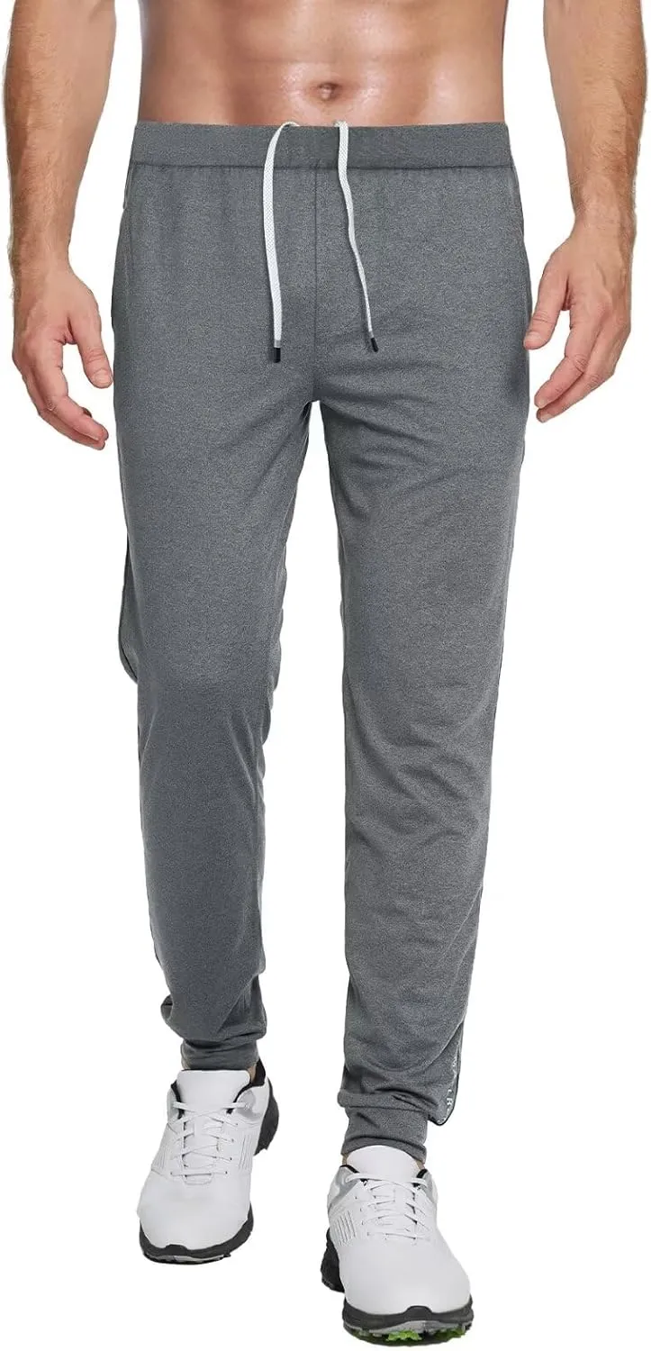 M MAELREG Mens Sweatpants with Zipper Pockets Moisture Wicking Workout Training Running Golf Athletic Track Pants Mens Jogger