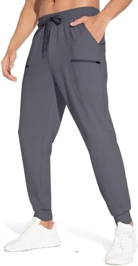 Mens Joggers Quick Dry Pants Golf Lightweight Yoga Workout Running Waterproof Water Resistant Sweatpants