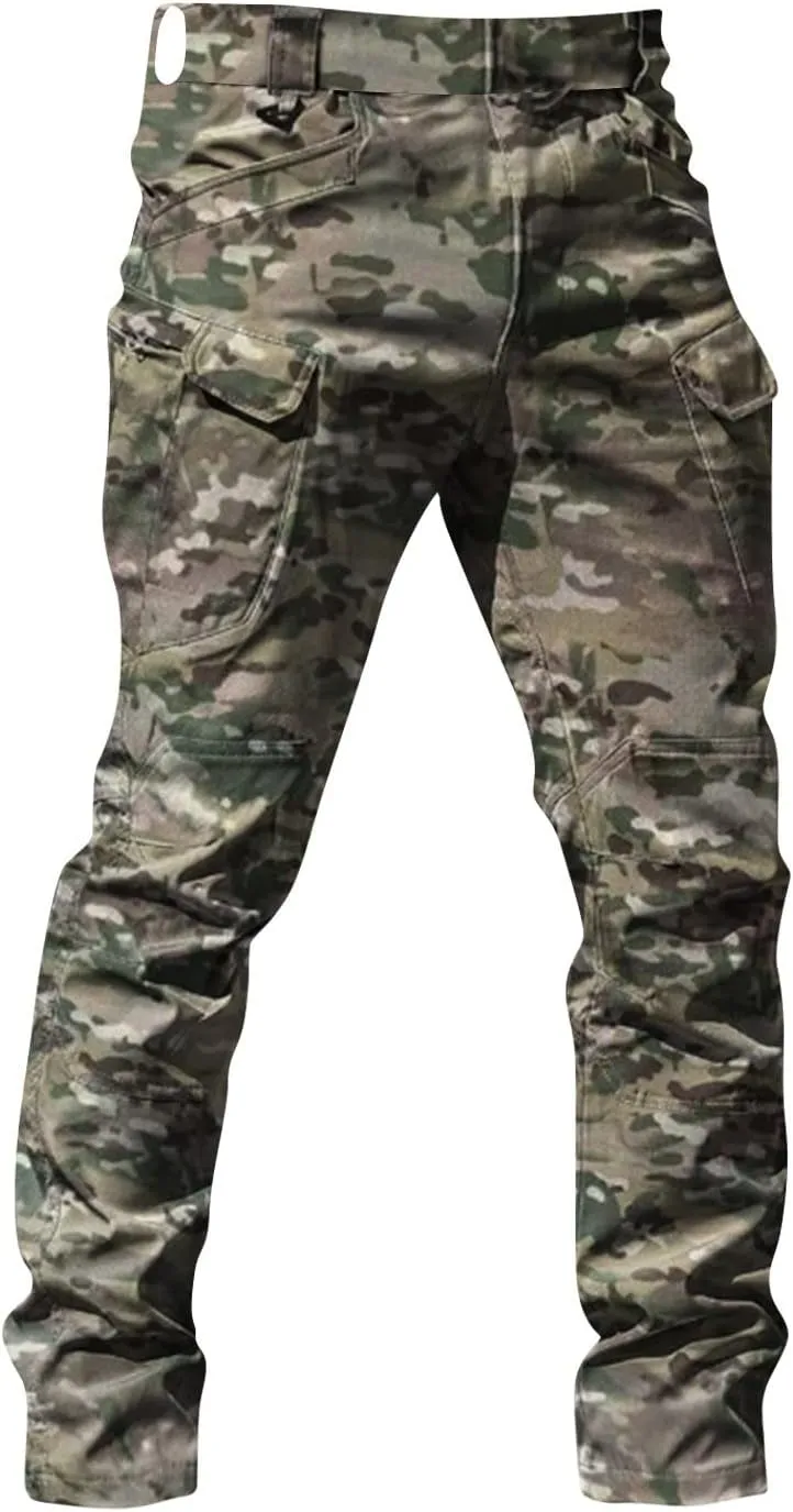 Tactical Pants for Men Stretch Ripstop Waterproof Utility Cargo Hiking Pants Comfy Work Pant Travel with Pockets